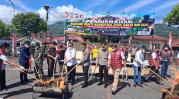 Polres Agara Musnahkan Narkotika Hasil Pengungkapan Kasus, Bupati Apresiasi Kinerja Polres Aceh Tenggara